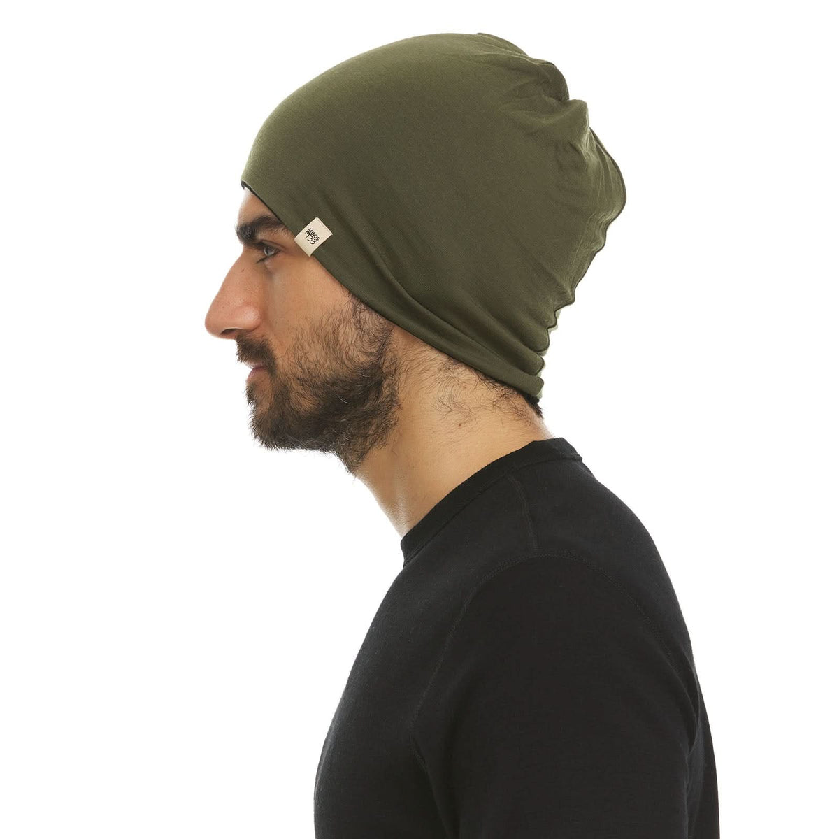 Microweight Reversible Wool Beanie - Woolverino