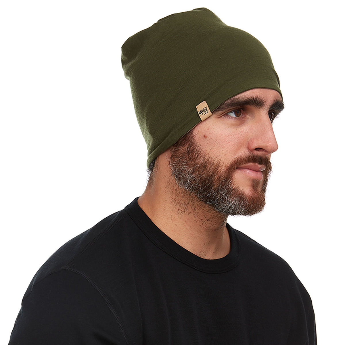 Microweight Reversible Wool Beanie - Woolverino