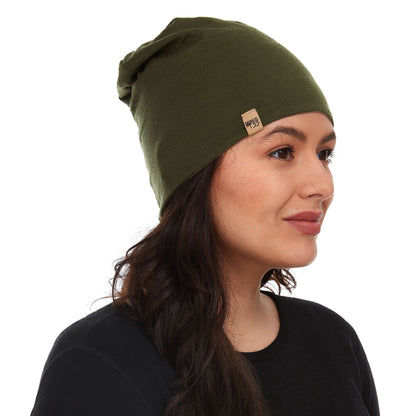 Microweight Reversible Wool Beanie - Woolverino