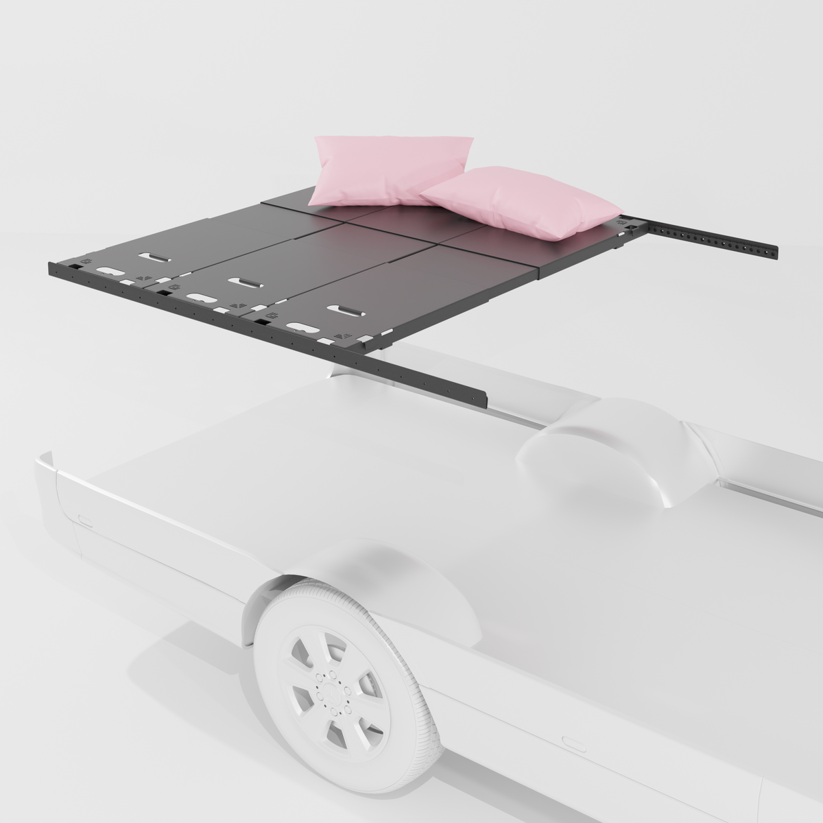 3 Panel Platform Bed