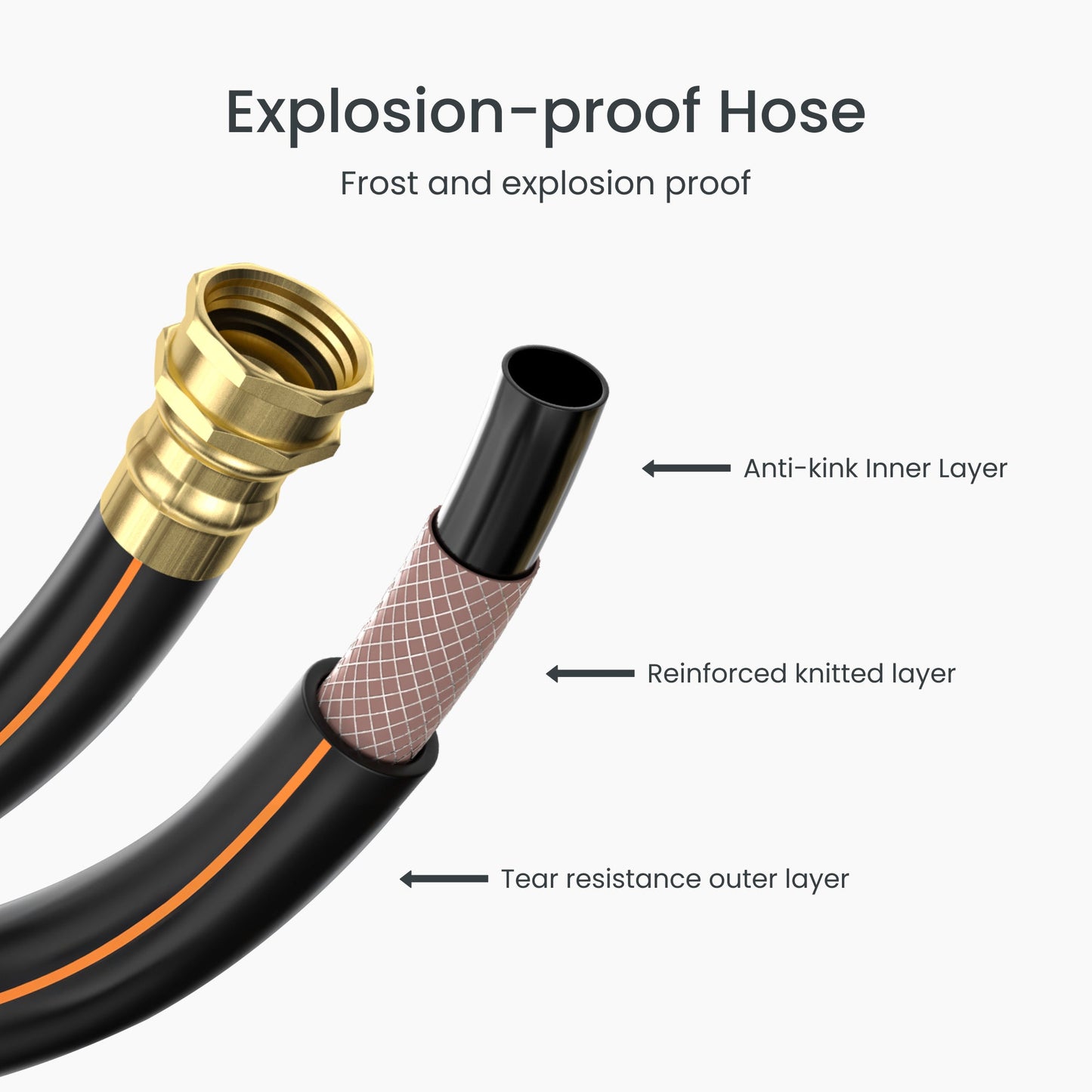 Giraffe Tools Ground-Mounted Retractable Hose Reel-1/2in-82ft