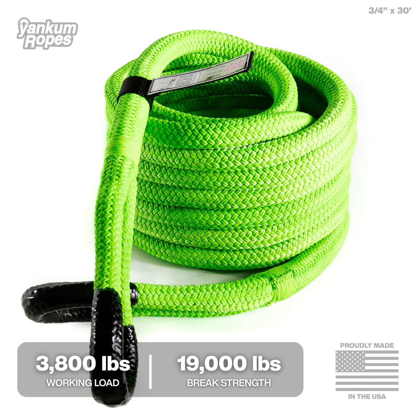 Hi-Vis Kinetic Recovery Rope