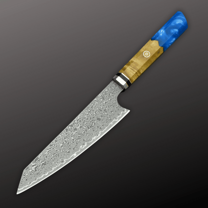 Nirvana VG10 Damascus Chef's Knife with Exotic Olive Wood Handle