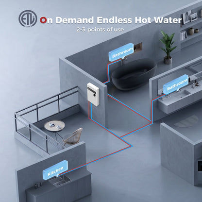 Camplux Residential Tankless Electric Water Heater