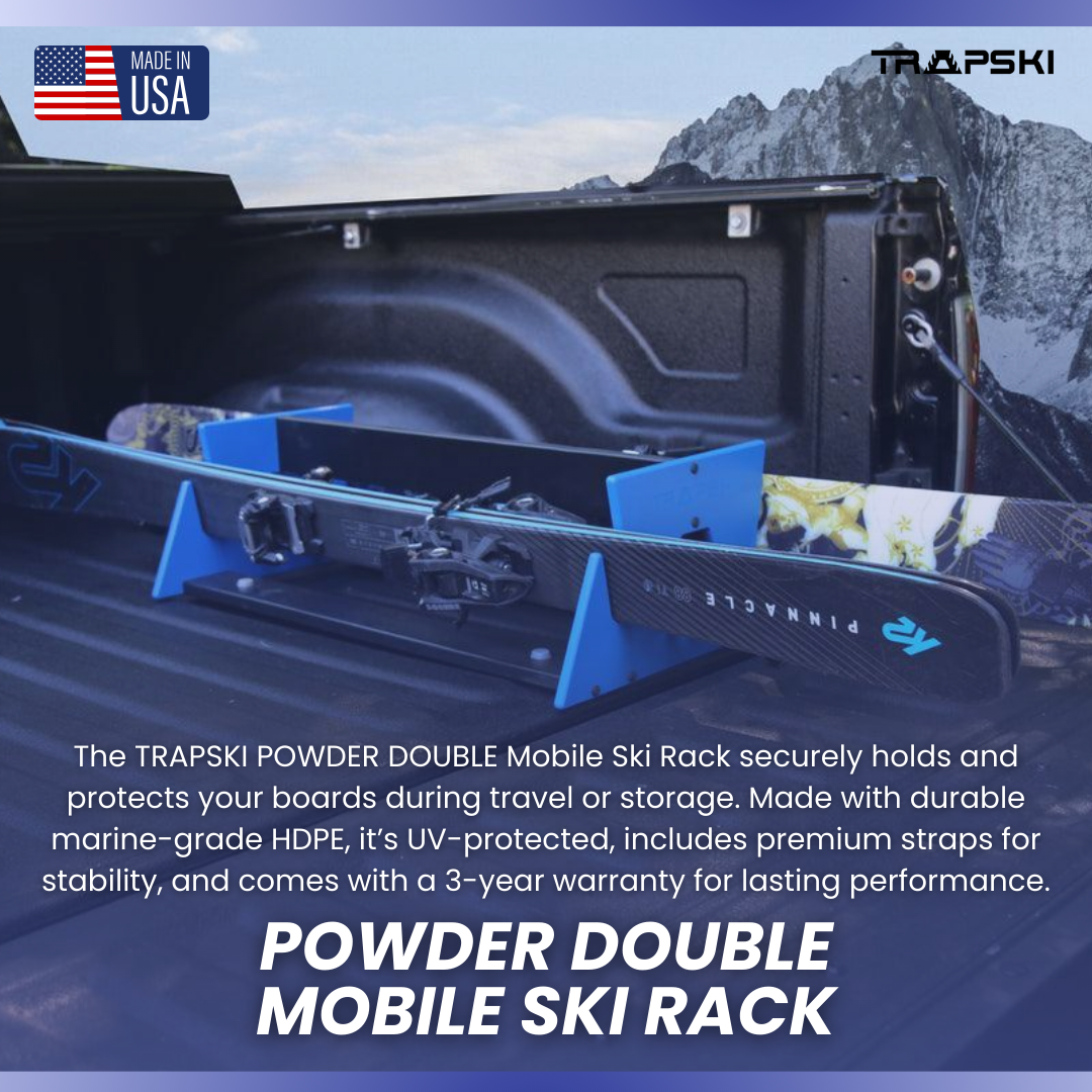 TRAPSKI POWDER DOUBLE Mobile Ski Rack