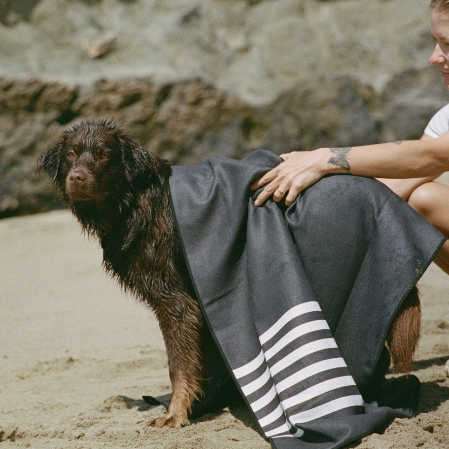 Original Towel: Poolside Black