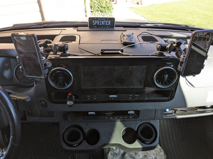 SPRINTER DASH ACCESSORIES AND PHONE MOUNTING SYSTEM