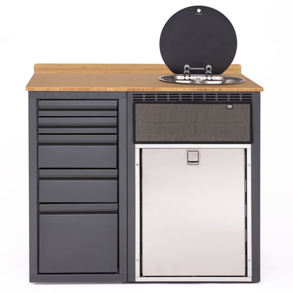 42in Galley - Isotherm 85 Fridge Base Cabinet - Drawer System