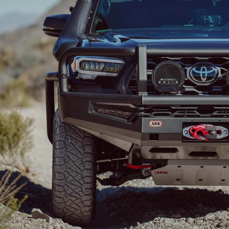 ARB 16-23 Toyota Tacoma Summit MKII Bumper Kit w/ LED Fog Lights &amp; Winch Install Kit - Black