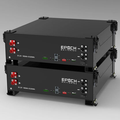 Epoch 48V 100Ah 5.12kWh - Self-Heating Server Rack Lithium Battery