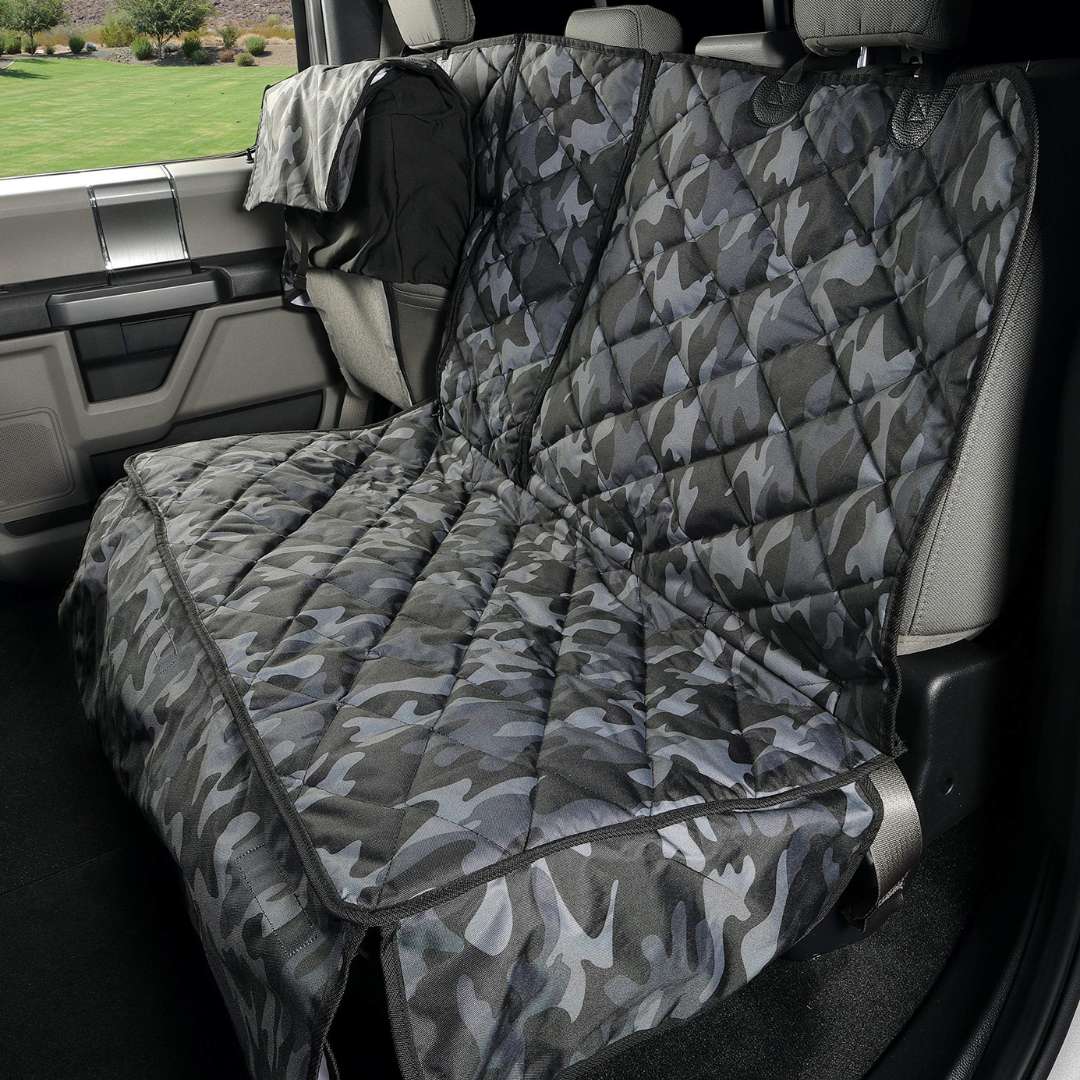 4Knines Crew Cab Truck Seat Cover with Hammock for Fold Up Seats