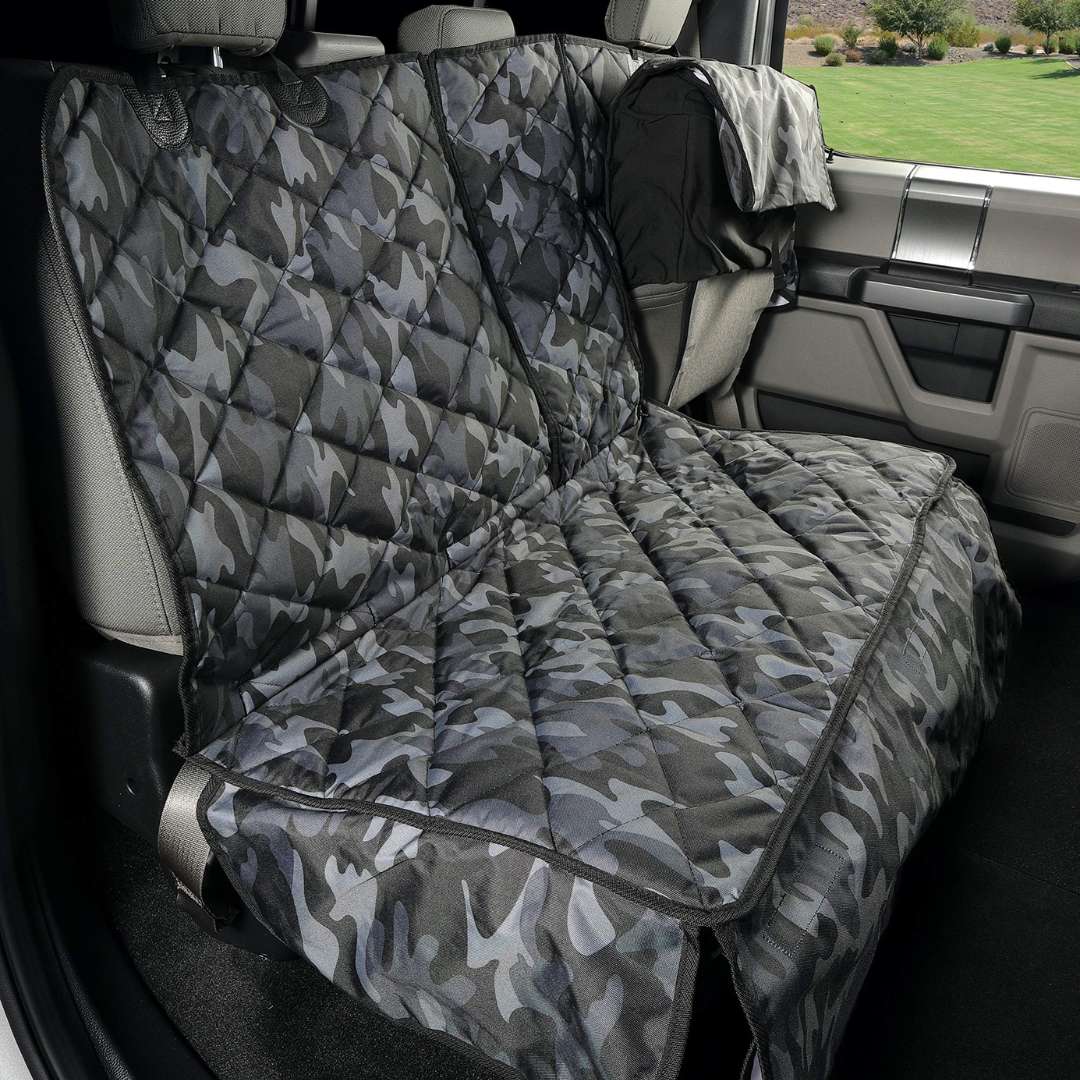 4Knines Crew Cab Truck Seat Cover with Hammock for Fold Up Seats