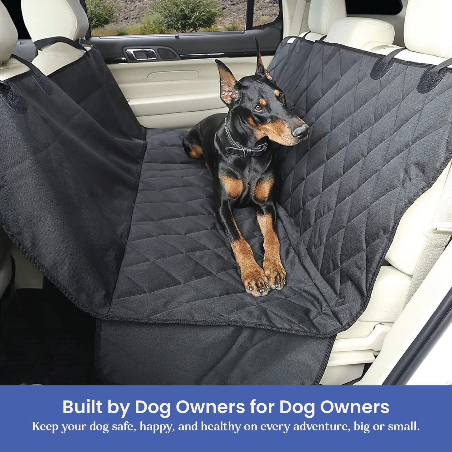 4Knines Dog Rear Seat Cover with Hammock