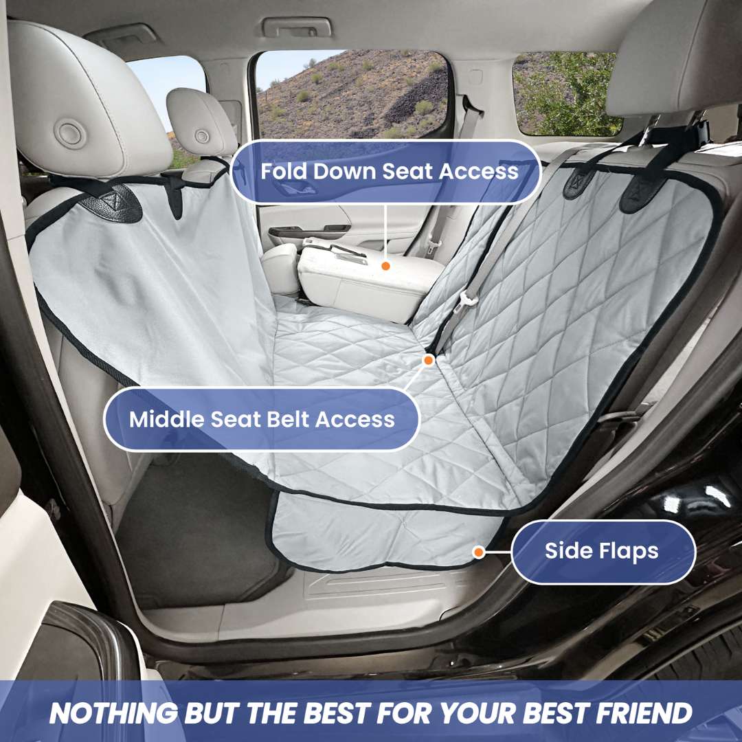 4Knines Rear Seat Cover for Fold Down Seats with Hammock