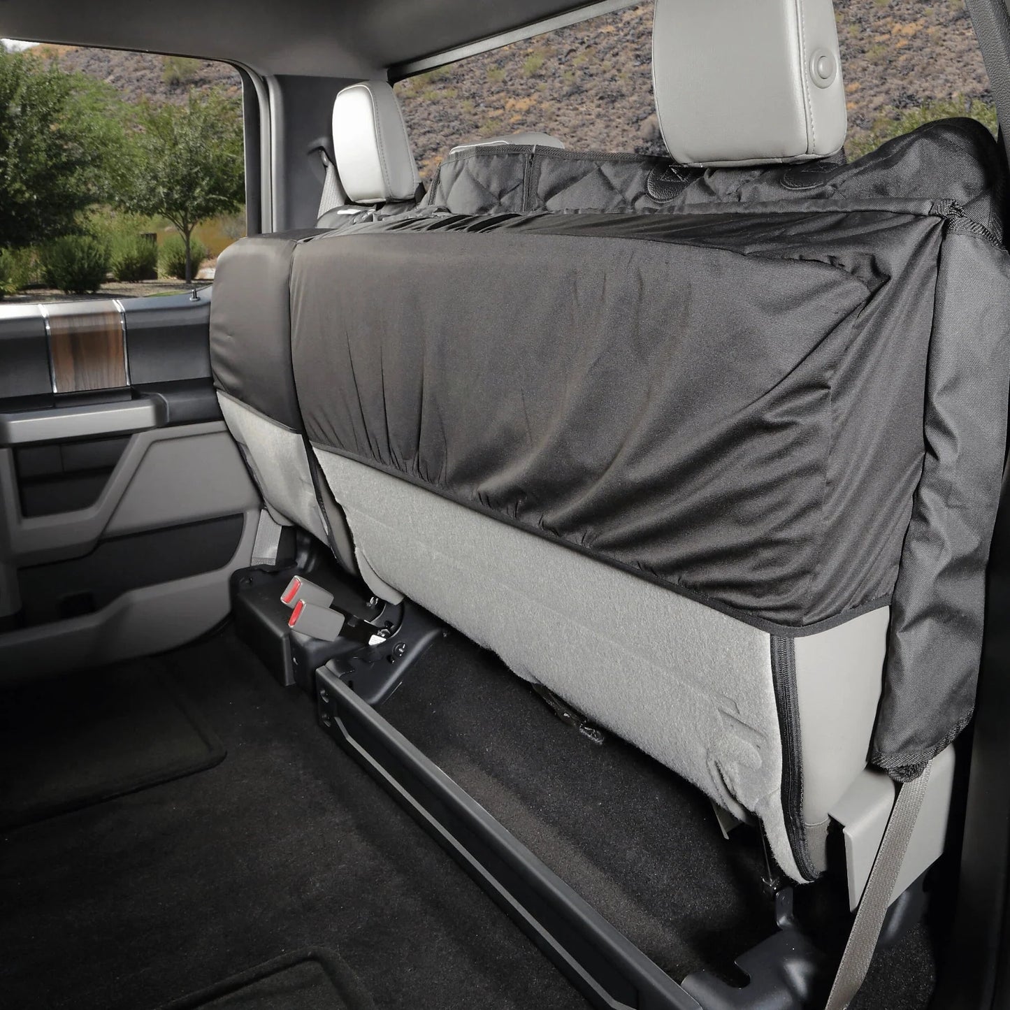 4Knines Crew Cab Truck Seat Cover with Hammock for Fold Up Seats