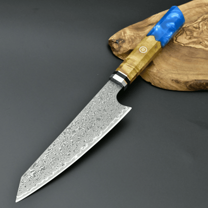 Nirvana VG10 Damascus Chef's Knife with Exotic Olive Wood Handle