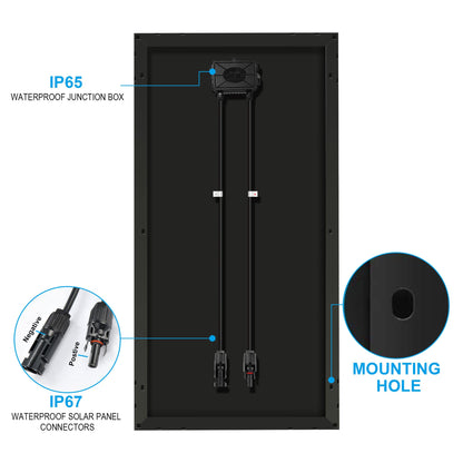 ACOPOWER 200 Watts Mono Solar Panel