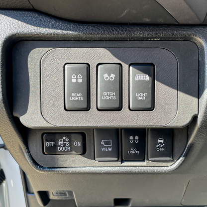 No Cut Base Switch Panel for 3 Short Switches (Tacoma Double Cab)