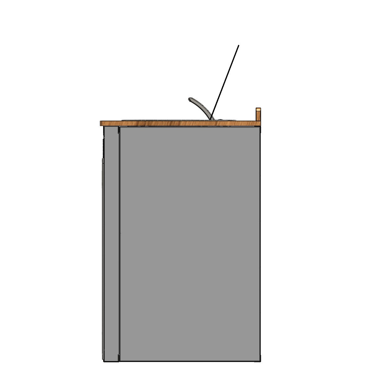 56in Galley - Isotherm 85 Fridge Base Cabinet