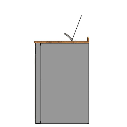 56in Galley - Isotherm 85 Fridge Base Cabinet