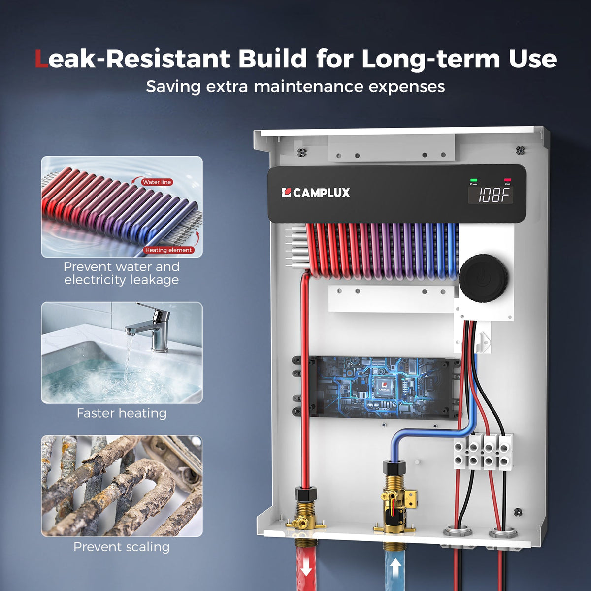 Camplux Residential Tankless Electric Water Heater