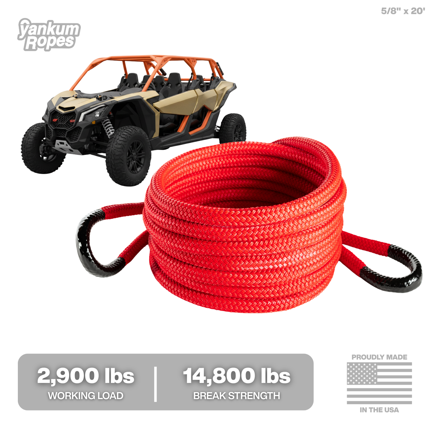 5/8” Kinetic Recovery Rope “Viper”