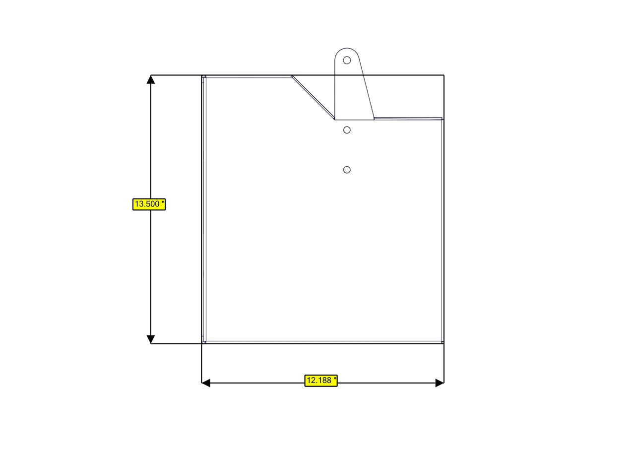 Sofa Storage Box, 76", Shallow