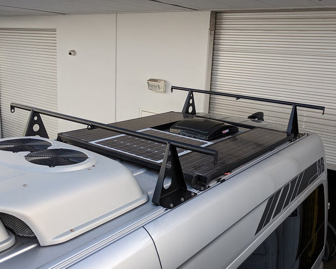 07+, Roof Bar 64" Wide - 12" Lift - High Roof - AC/Vent Cover Restrictions