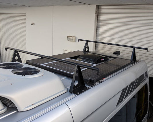 07+, Roof Bar 64" Wide - 12" Lift - High Roof - AC/Vent Cover Restrictions