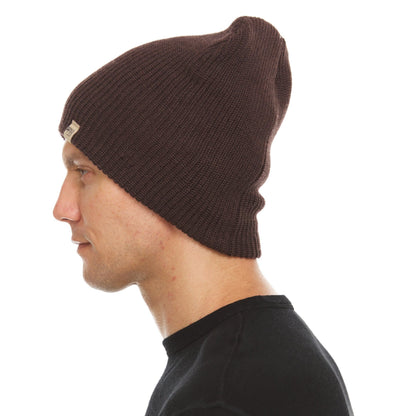 Midweight Knit Wool Beanie - 100% Merino Wool
