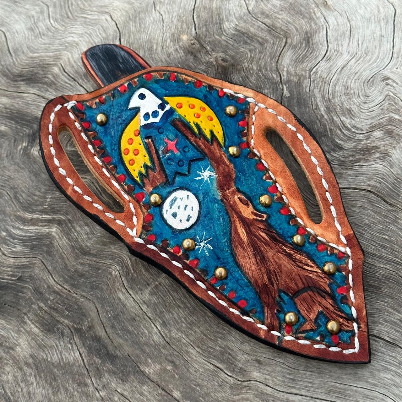 Premium Leather Sheath – Fits 4" Blades and Pocket Knives