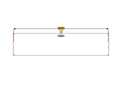 Sofa Storage Box, 58", Shallow