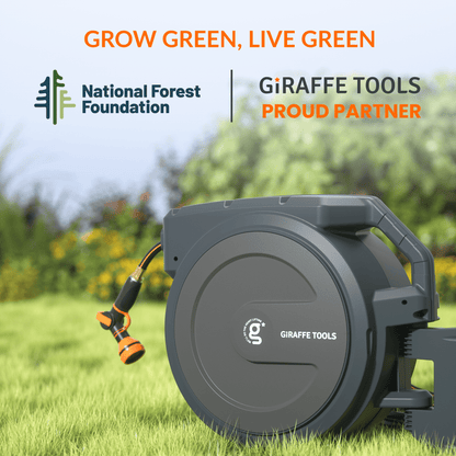 Giraffe Tools Retractable Garden Hose Reel-1/2in-130ft