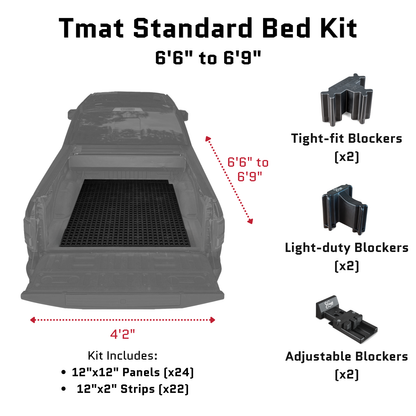 Tmat Truck Bed Organizer Slide Out Mat | Universal Fit for Standard Beds 6'6" to 6'9"