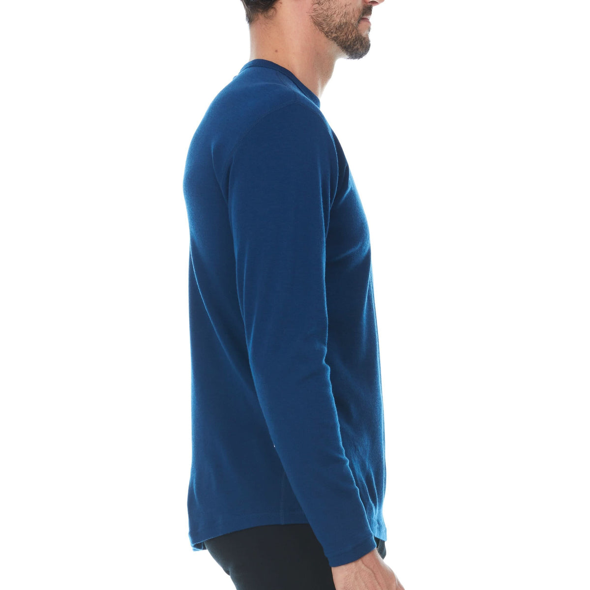 Men's Wool Thermal Top Midweight Base Layer - 100% Merino Wool