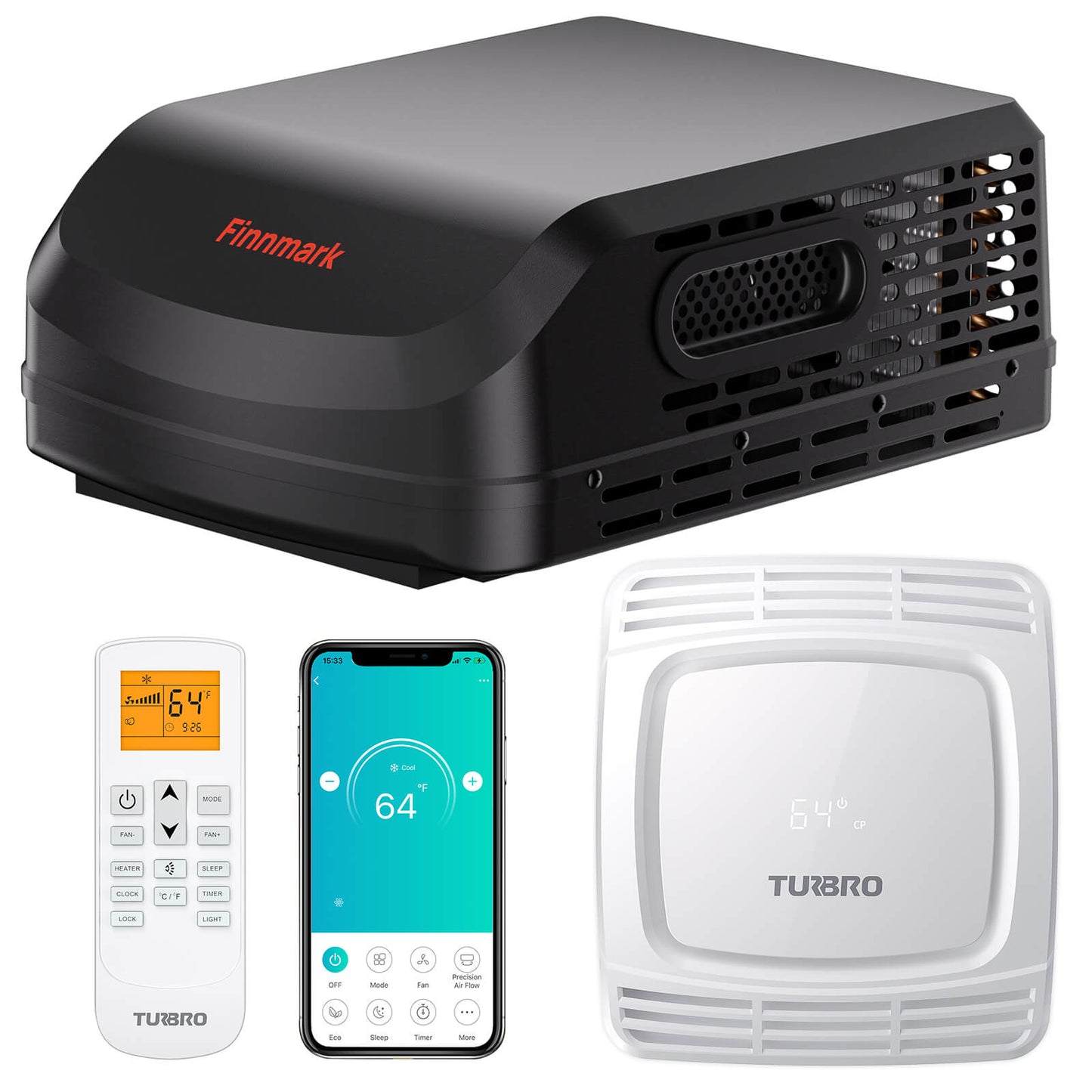 Finnmark 15,000 BTU Rooftop RV Air Conditioner (R32)