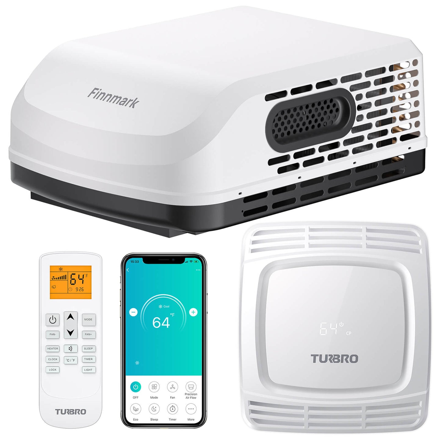 Finnmark 15,000 BTU Rooftop RV Air Conditioner (R32)