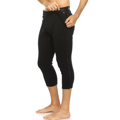 Heavyweight Wool Zip-Off Bottoms 3/4 length - 100% Merino Wool