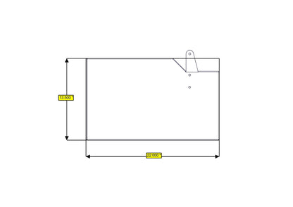 Sofa Storage Box, 76", Deep