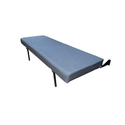 58" Folding Bench Seat - Charcoal Cloth