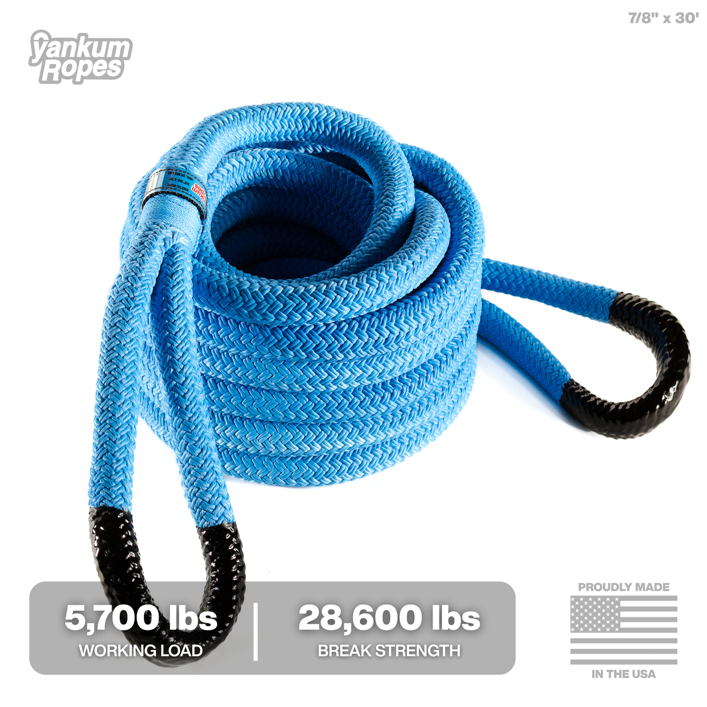 Hi-Vis Kinetic Recovery Rope