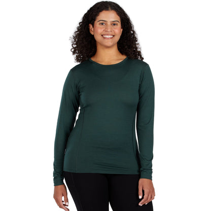Lightweight Women's Wool Crew Top - 100% Merino Wool