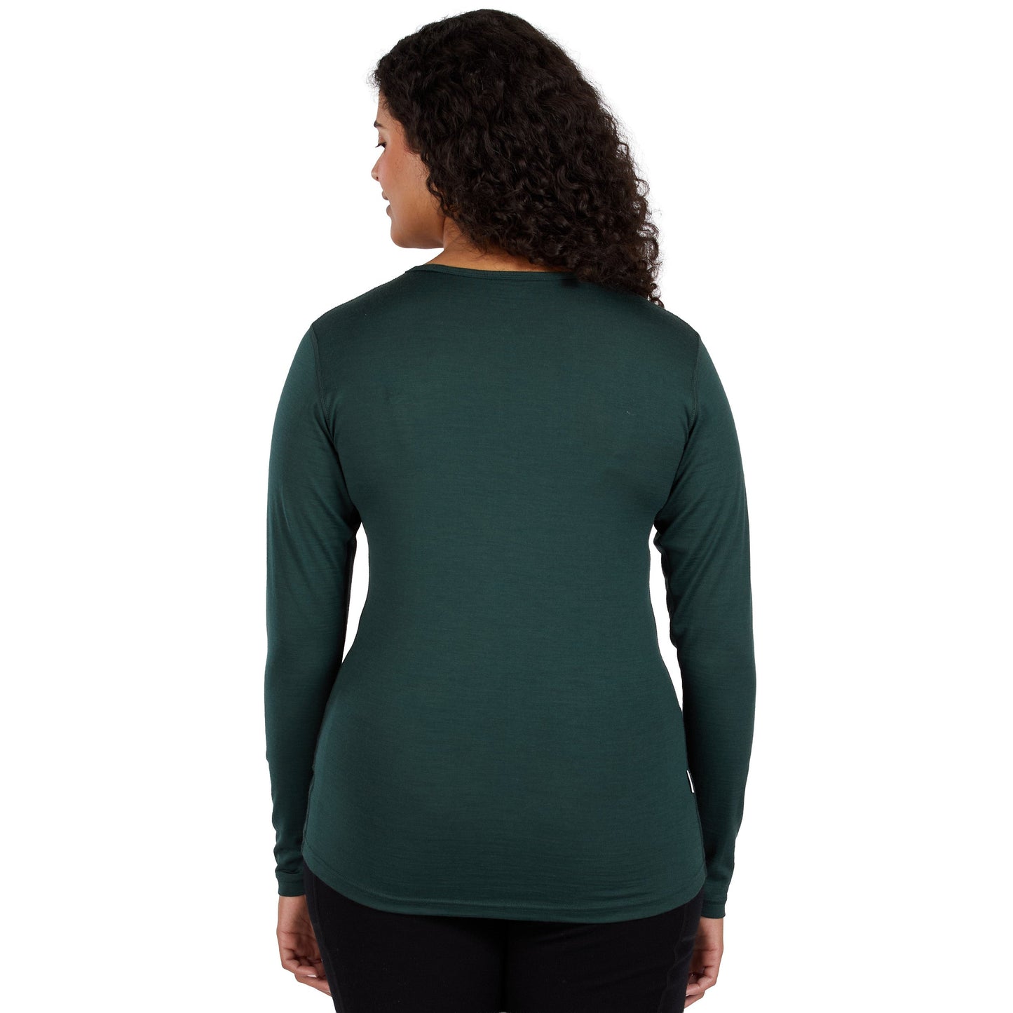 Lightweight Women's Wool Crew Top - 100% Merino Wool