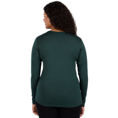 Lightweight Women's Wool Crew Top - 100% Merino Wool