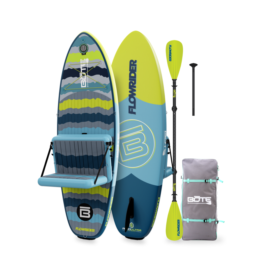 BOTE FlowRider Aero 8&#39; Native Rips Hybrid Inflatable Paddle Board