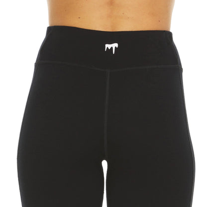 Women's Heavyweight Wool Leggings With Pockets Thermal Base Layer Bottom - 100% Merino Wool