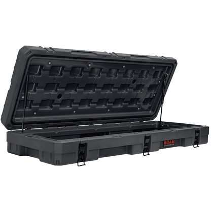 ROAM 83L Rugged Case — low-profile, heavy-duty storage case with 3 lockable latches