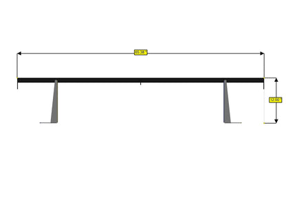 07+, Roof Bar 64" Wide - 12" Lift - High Roof - AC/Vent Cover Restrictions