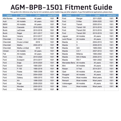Brake Reservoir Adapter - Alfa Romeo / Audi / Buick / Chevrolet / Fiat / Ford / Jaguar / Land Rover / Mazda / Mercedes / Mini / Nissan / Opel / Peugeot / Porsche / Renault / Volkswagen / Volvo