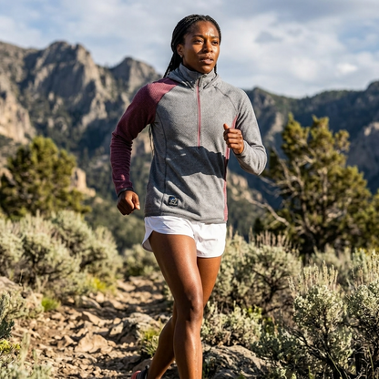 Women's Half-Zip Hooded Pullover AIR 70
